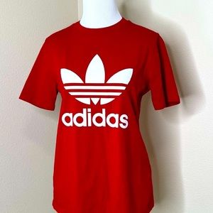 Adidas TShirt Red White Shirt